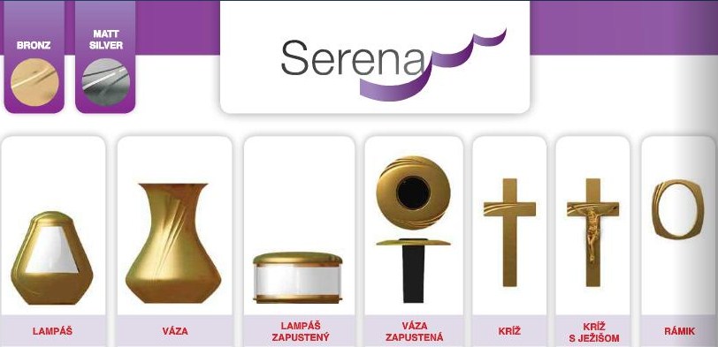Lampáš SERENA matný nerez