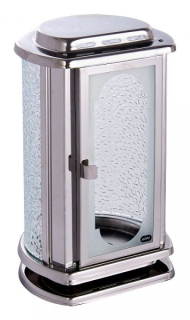 Lampáš kruhový zrezaný spredu (Leštený nerez)