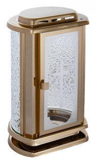 Lampáš kruhový zrezaný spredu (zlatý)