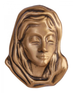 Plastika- Hlava Márie (bronz)