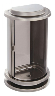 Lampáš kruhový zrezaný zozadu (brúsený nerez)