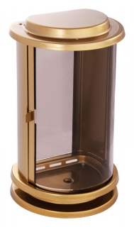 Lampáš kruhový zrezaný zozadu (bronz)