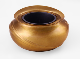 Váza zapustená KAMELIA bronz