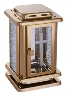 Lampáš štvorhranný malý úzky (zlatý)