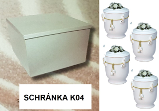 Schránka na urny s ochranným obalom /4 urna